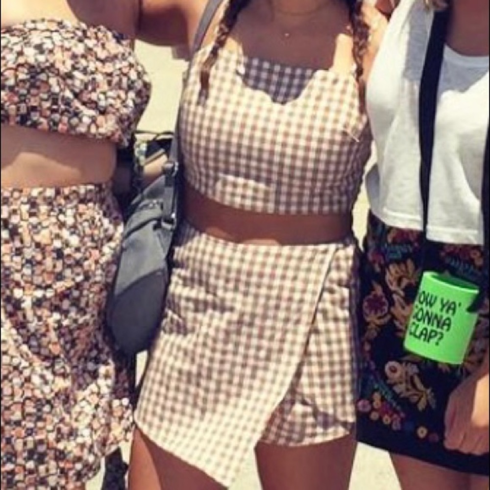Gingham Cotton Candy LA Set